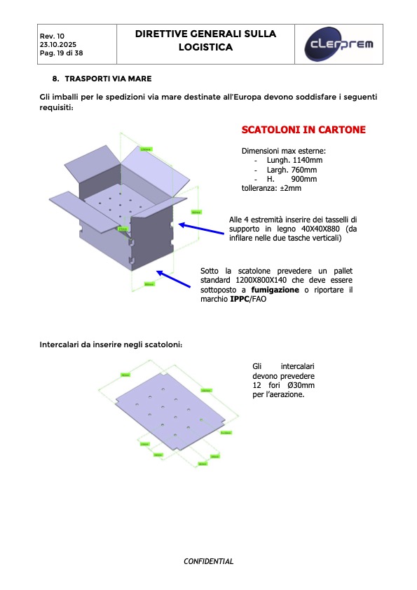 Direttive Generali sulla Logistica Clerprem SpA Rev 10