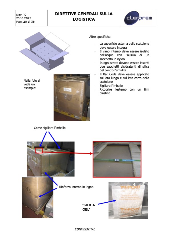Direttive Generali sulla Logistica Clerprem SpA Rev 10