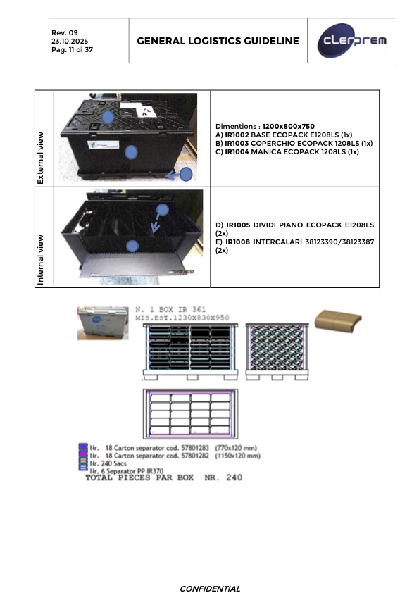 General Logistics Guideline Clerprem SpA Rev 09