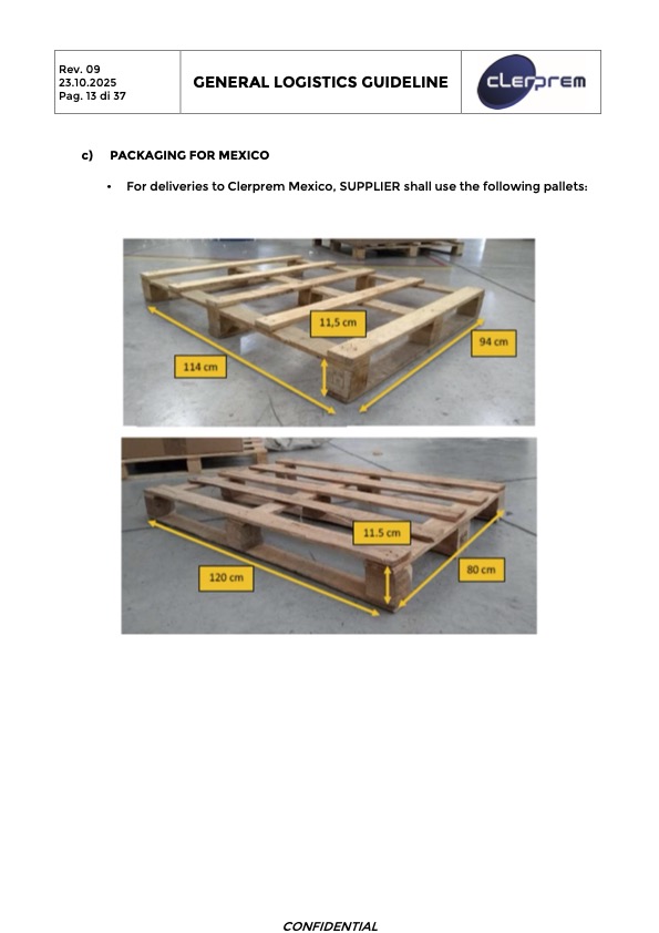 General Logistics Guideline Clerprem SpA Rev 09