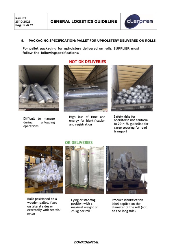 General Logistics Guideline Clerprem SpA Rev 09