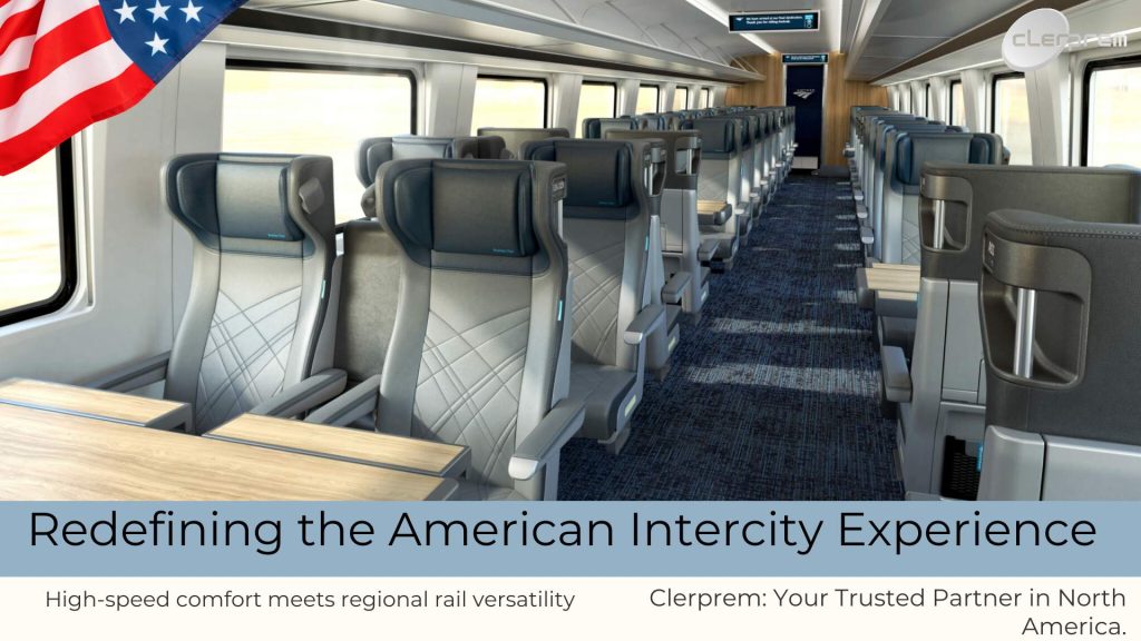 Il Futuro del Comfort Ferroviario Americano: Clerprem e il Nuovo Standard "High-Speed Style" per Amtrak