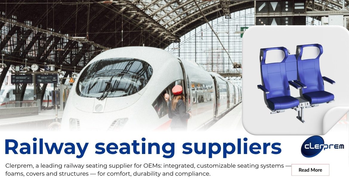 Clerprem modular railway seating system for rolling stock OEMs