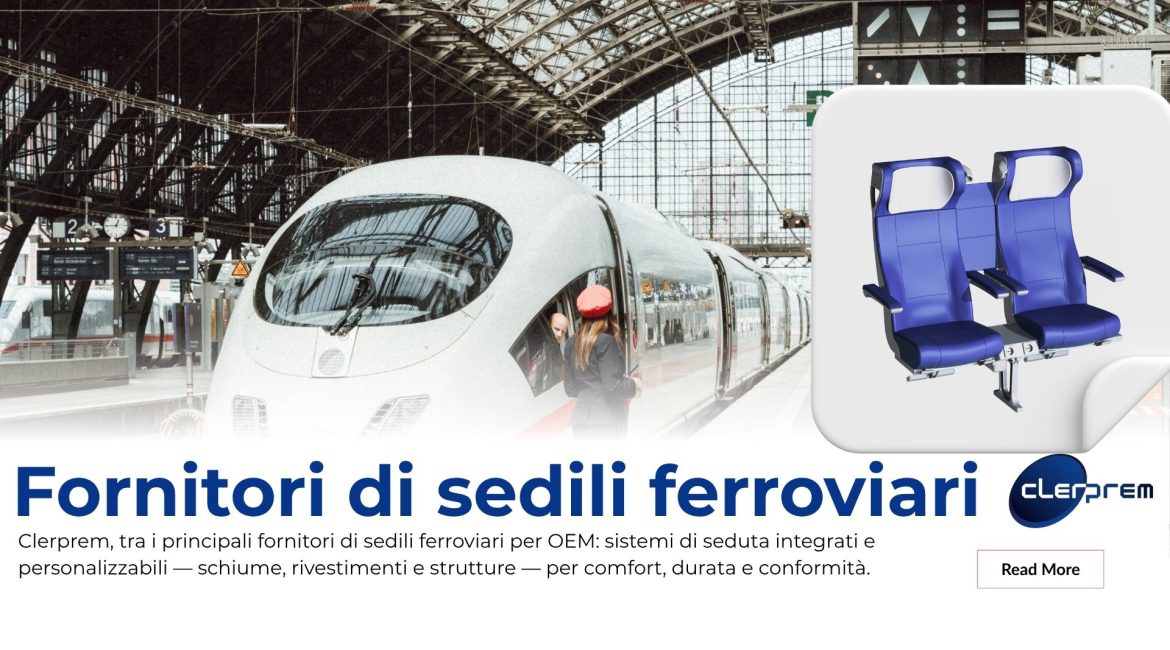 Sistema di sedili ferroviari modulari Clerprem per OEM di materiale rotabile