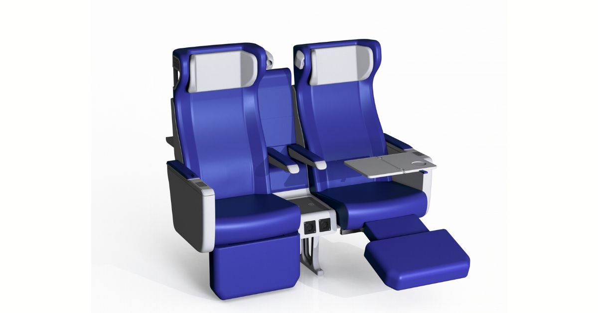 Sedile a intercity Clerprem Ares 3.0, EN 45545-2, progettato per treni alta velocità e regionali, molto accessoriato e modulare