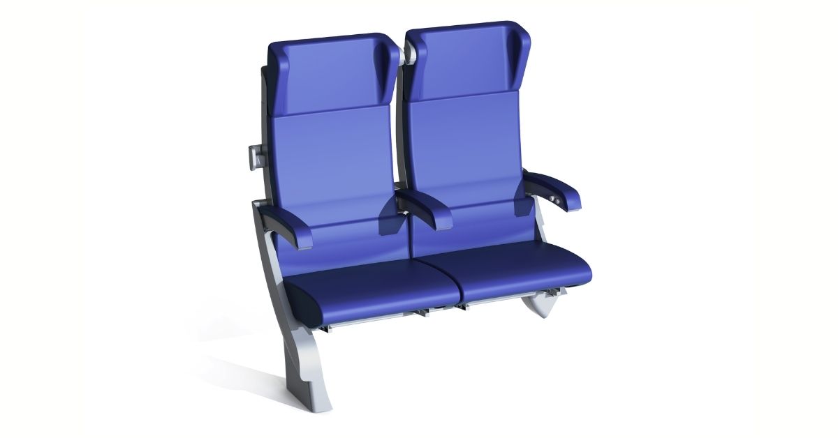 Sedile Clerprem didymos economy class per treni alta velocità, design italiano, EN 45545-2-