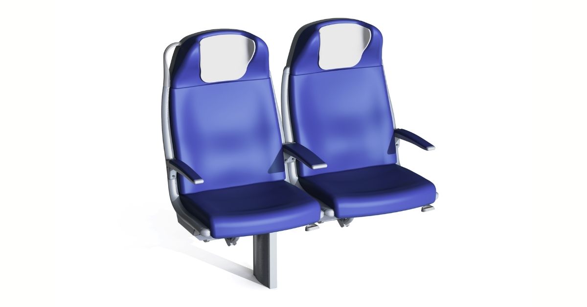 Clerprem Helena IC business class intercity train seat, Italian design, EN 45545-2, designed for cabin seating systems europe