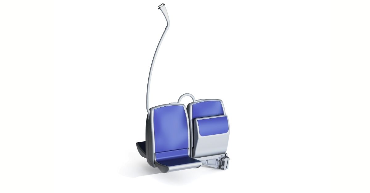 : Clerprem Mythos tip-up wall seat for trains, vandal-resistant and floor-clearing, EN 45545-2, for subway and metro seating systems cabins