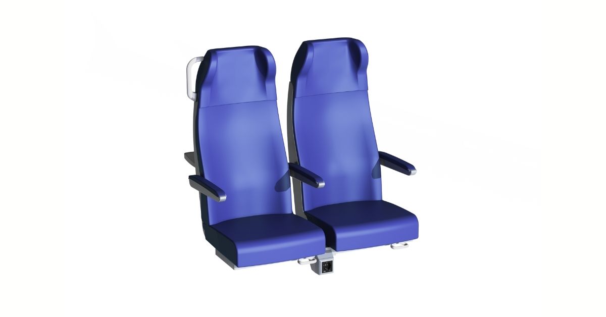 Clerprem Nexus 3.0 economy class seat for intercity trains, modular and lightweight, EN 45545-2