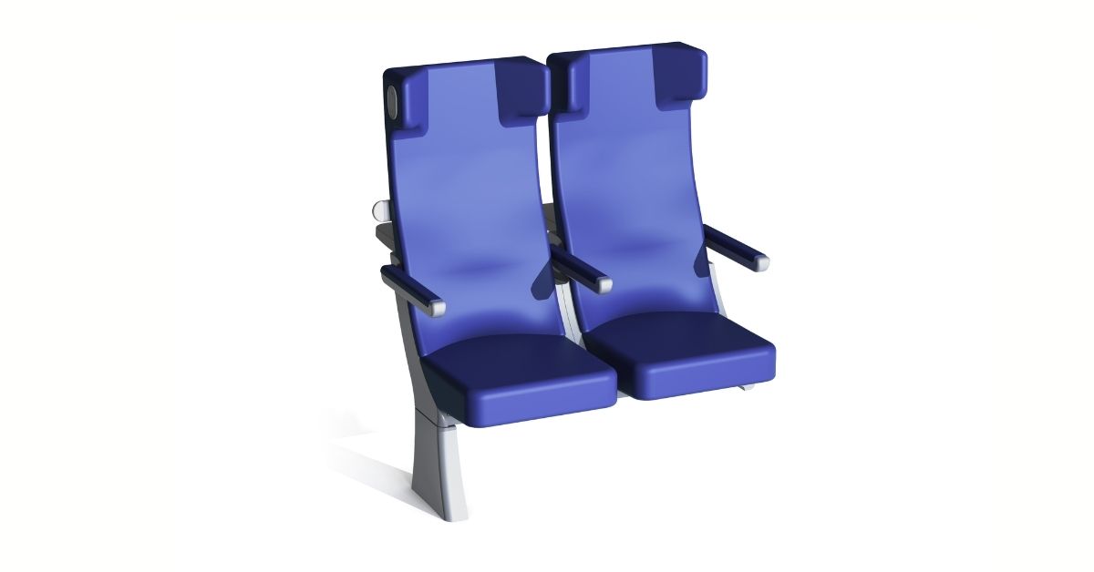 Sedile Clerprem Tango, sedile treno alta velocità, robusto e personalizzabile, EN 45545-2,