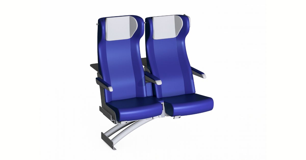 Sedile a intercity Clerprem Arthemis,,resistente e a pavimento libero, EN 45545-2, progettato per treni alta velocità e regionali, usa compliant e Canada, su cantilever