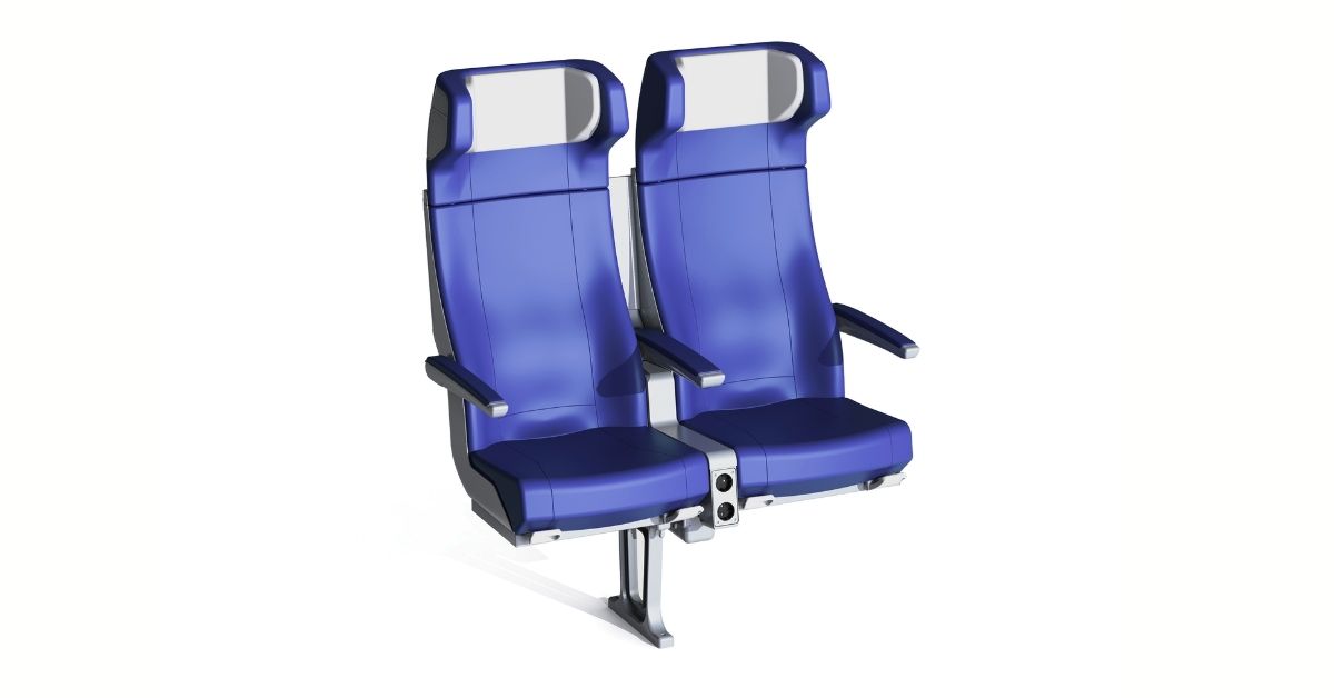 Clerprem Zeus economy class class high speed train seat, with super accessorized features, EN 45545-2, designed for railway seating systems cabin, sueper lightweight
